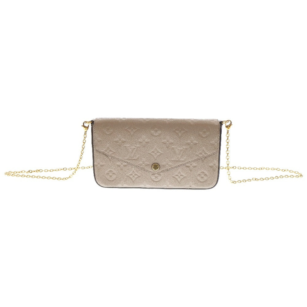 LOUIS VUITTON(ルイヴィトン) モノグラムアンプラント ポシェットフェリシー ショルダーバッグ ベージュ レザー M68697