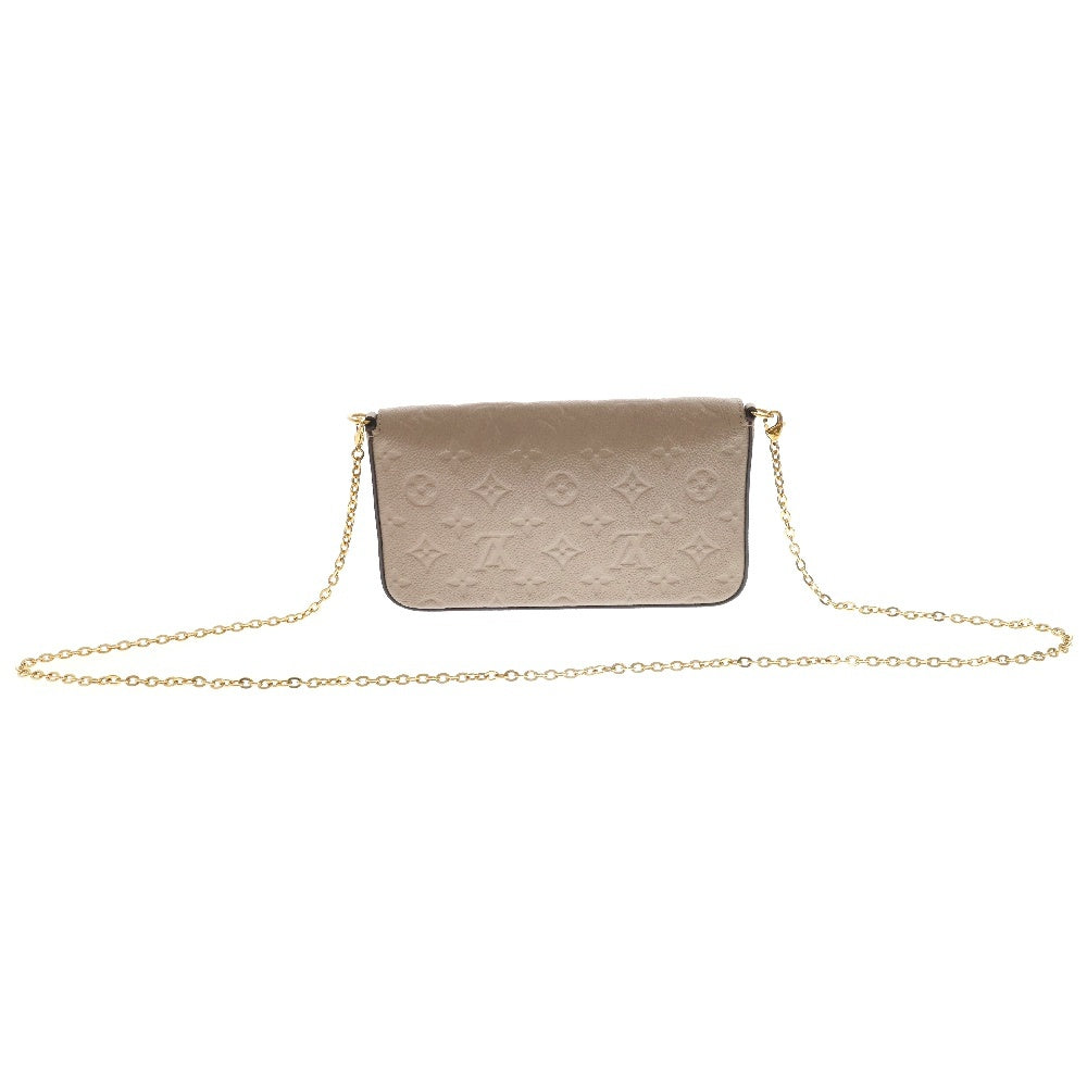 LOUIS VUITTON(ルイヴィトン) モノグラムアンプラント ポシェットフェリシー ショルダーバッグ ベージュ レザー M68697