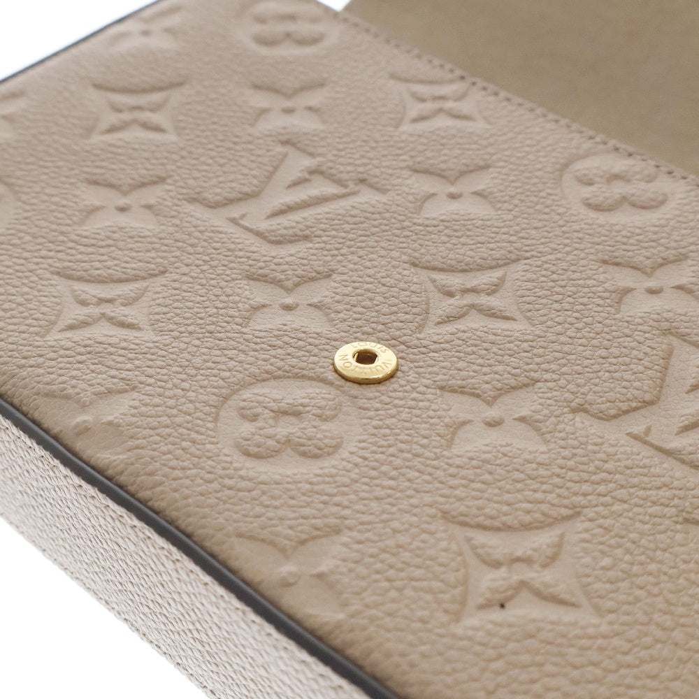 LOUIS VUITTON(ルイヴィトン) モノグラムアンプラント ポシェットフェリシー ショルダーバッグ ベージュ レザー M68697
