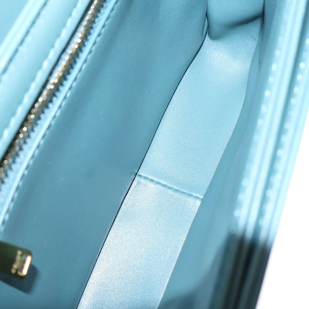 CELINE(セリーヌ) トリオンフ ティーン ショルダーバッグ グリーン レザー ゴールド金具