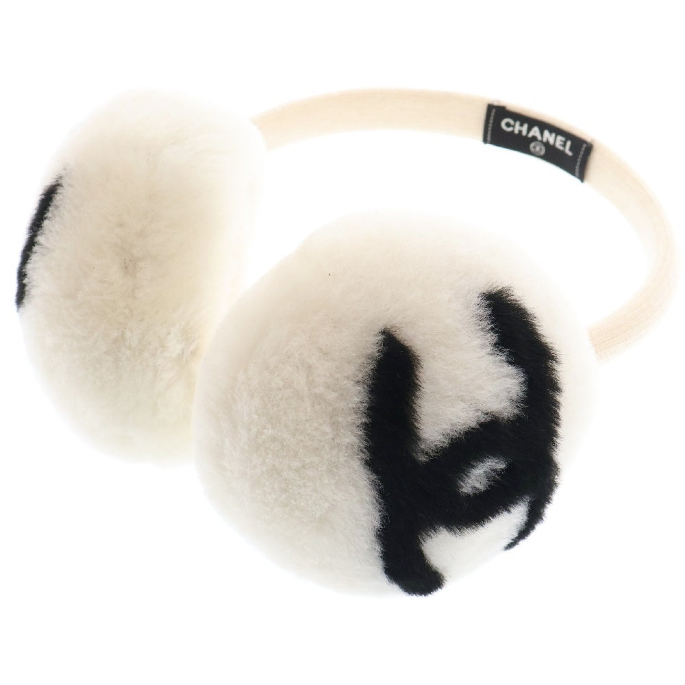CHANEL(シャネル) ココマーク イヤーマフ 耳当て ホワイト