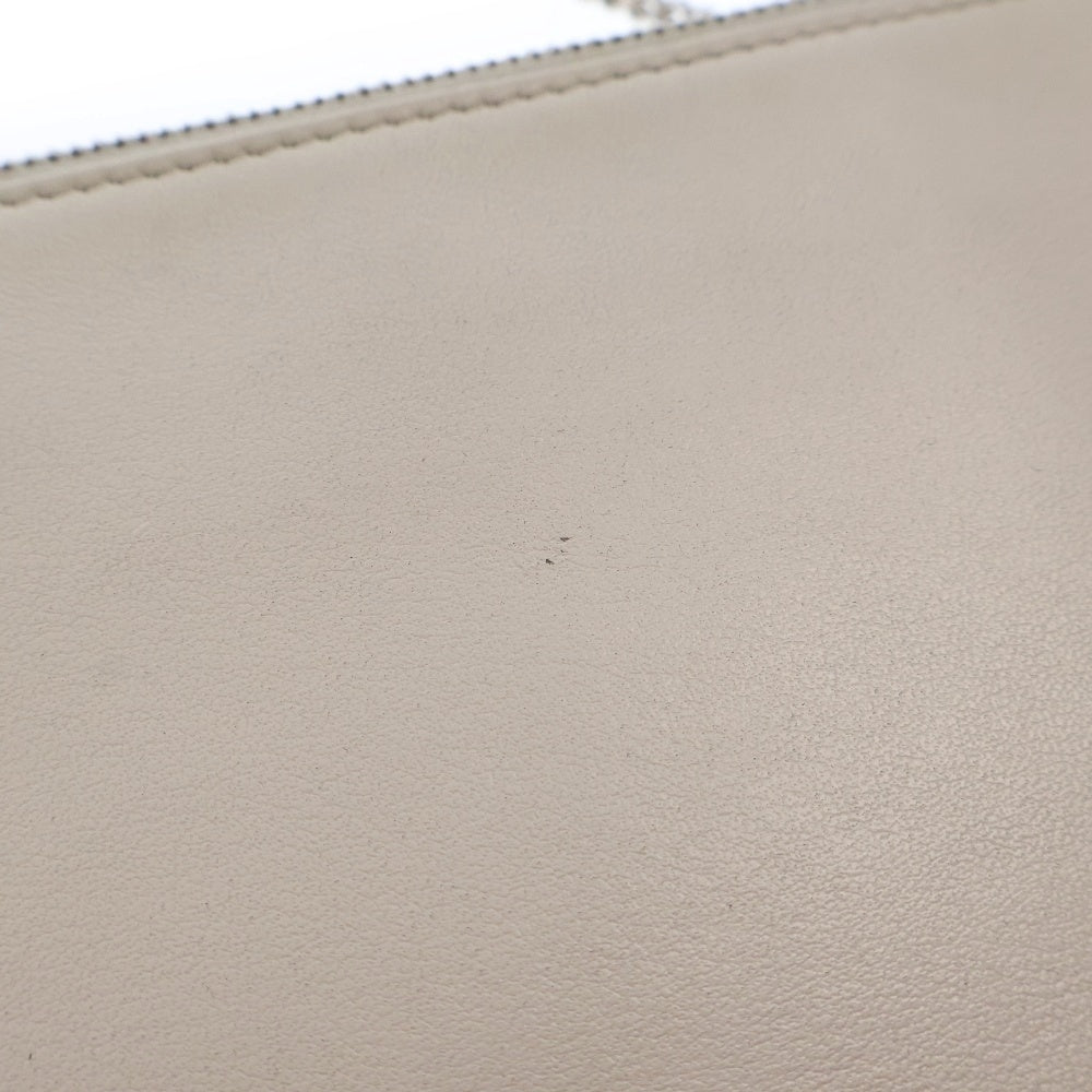 PRADA(プラダ) ロゴ ポシェット チェーン ショルダーバック 斜め掛けバッグ ホワイト レザー 1DH016