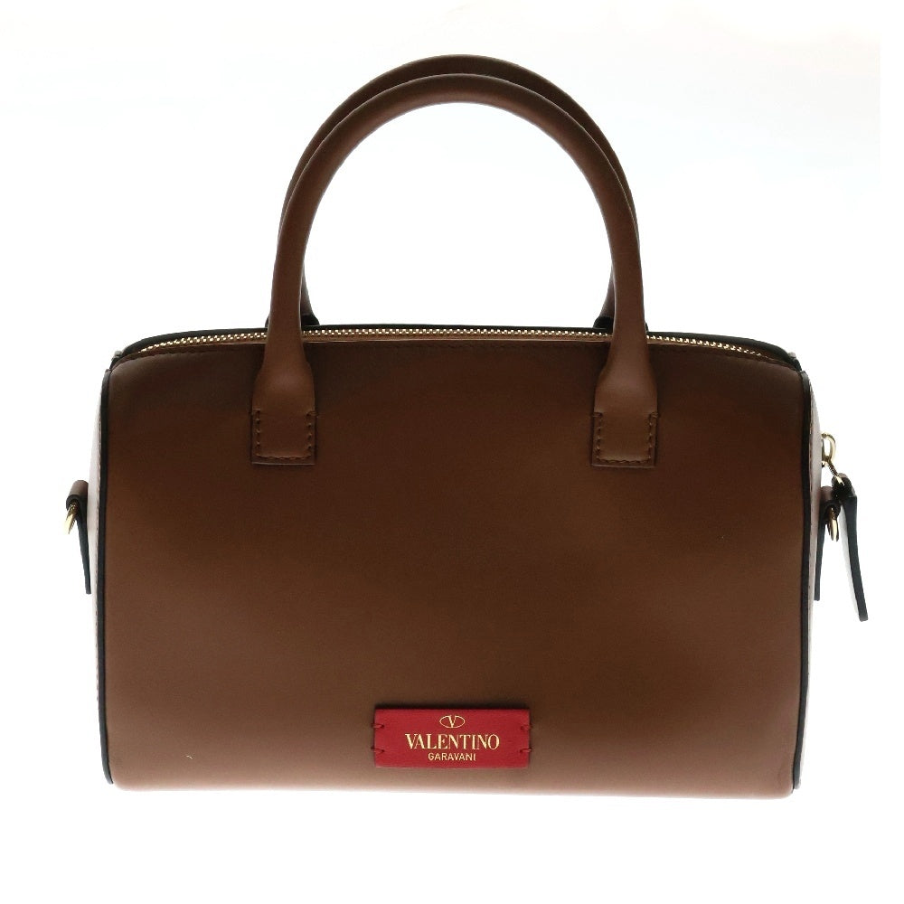 VALENTINO(ヴァレンチノ) Vロゴ 2WAYバック ハンドバック ショルダーバック ブラウン レザー