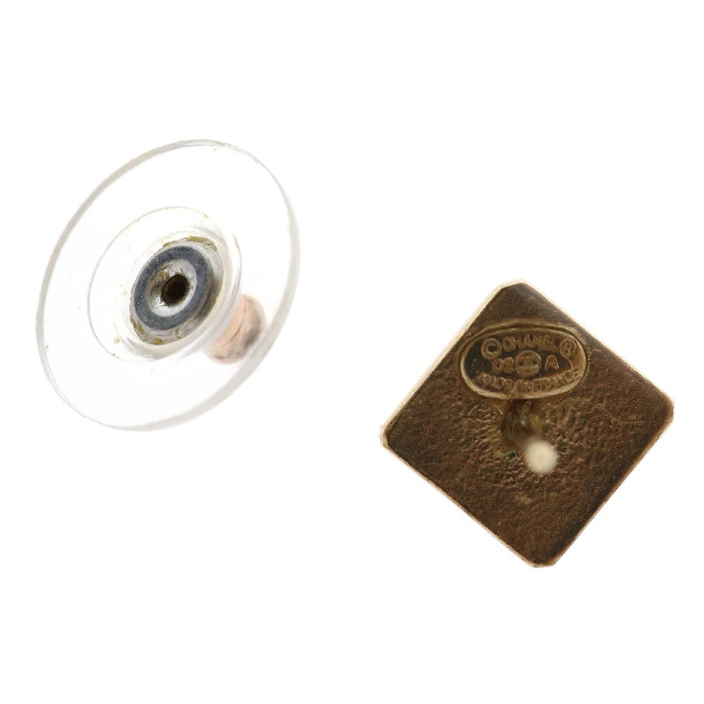 CHANEL(シャネル) スクエア ココマーク ターンロック ピアス ゴールド GP アクセサリー