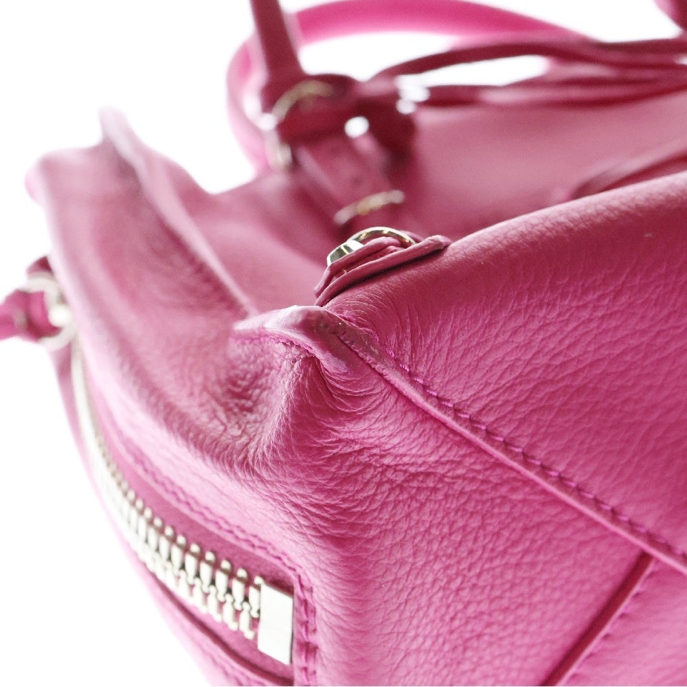 BALENCIAGA(バレンシアガ) ペーパー ミニ ハンドバッグ 2wayバッグ ショルダーバッグ ピンク レザー 357333