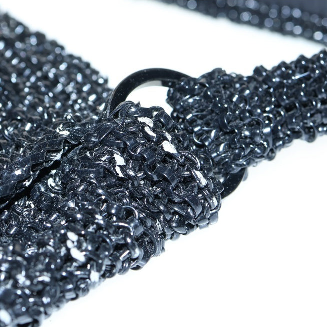 ANTEPRIMA(アンテプリマ) ワイヤー フラップ ハンドバック ブラック PVC