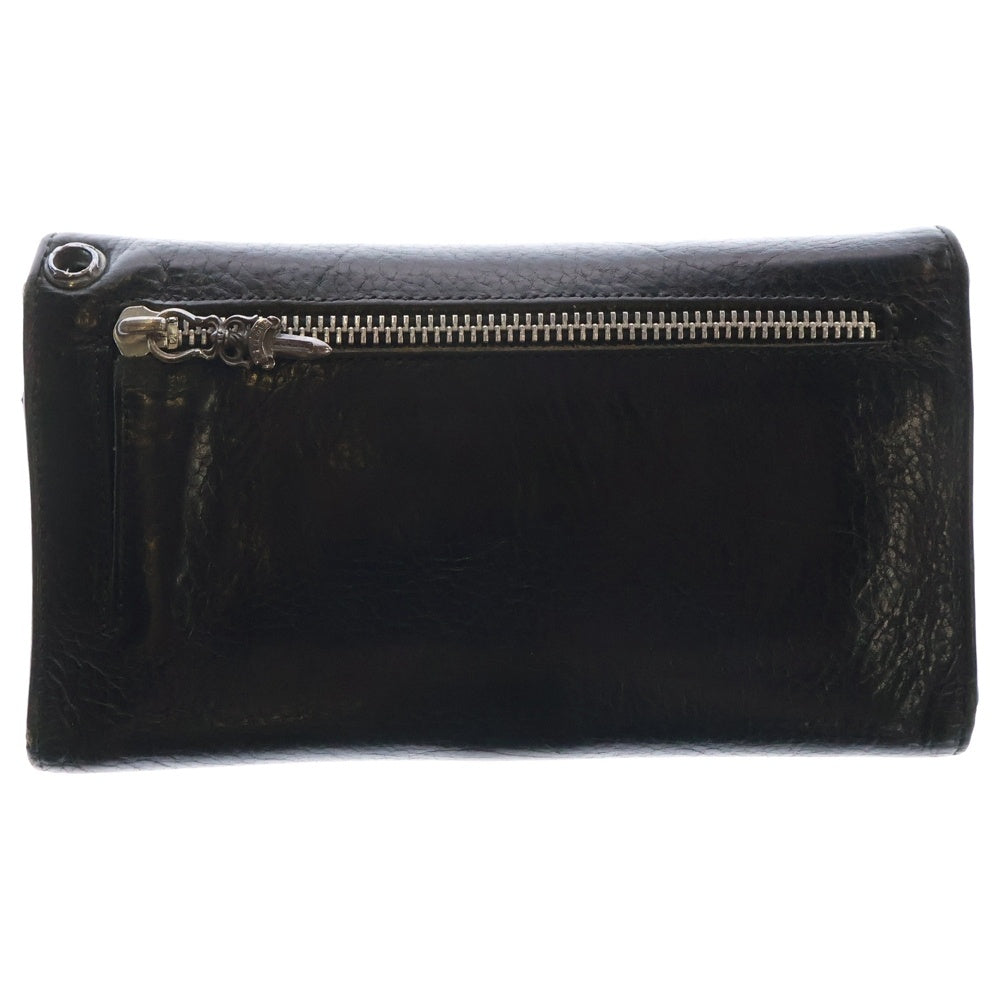 CHROME HEARTS(クロムハーツ) WAVE ウェーブ レザーウォレット 財布 ブラック BCA374