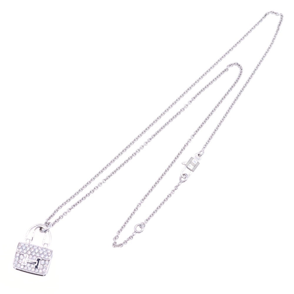 HERMES(エルメス) アミュレット コンスタンス ネックレス Au750 K18 WG ホワイトゴールド