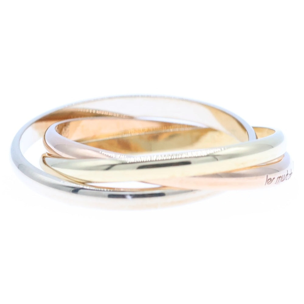 Cartier(カルティエ) トリニティ リング 指輪 ゴールド×シルバー×ピンクゴールド Au750 #53 3.8g