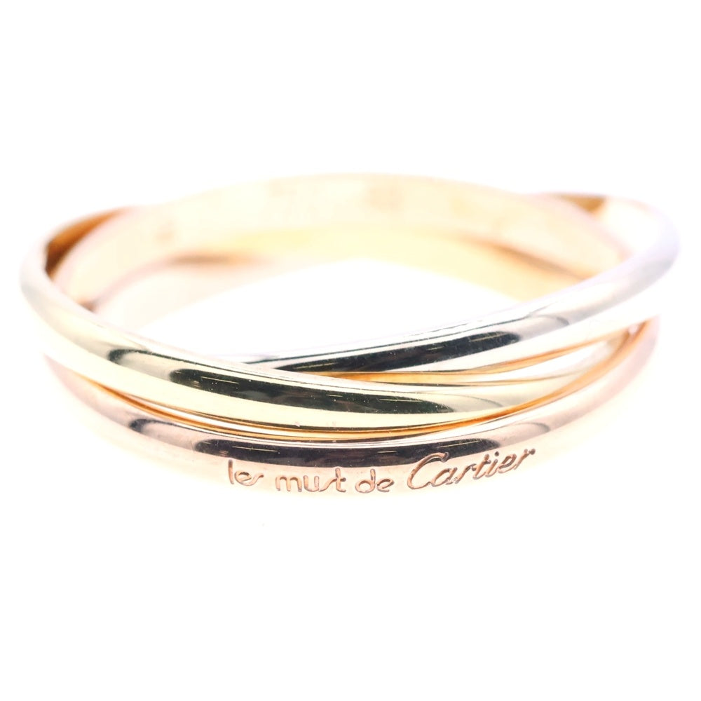 Cartier(カルティエ) トリニティ リング 指輪 ゴールド×シルバー×ピンクゴールド Au750 #53 3.8g