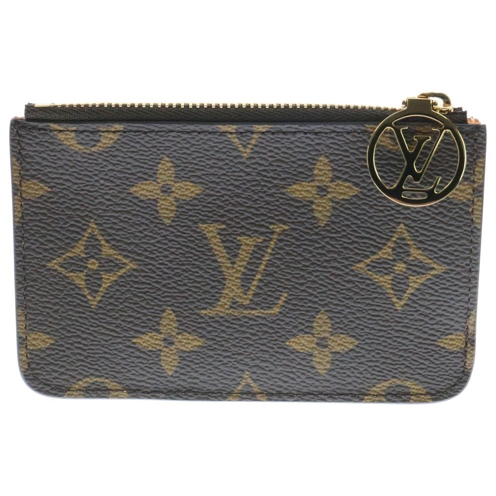 LOUIS VUITTON(ルイヴィトン) モノグラム ポルトカルト・ロミー サフランイエロー ブラウン PVC カードケース コインケース M12384 ICタイプ