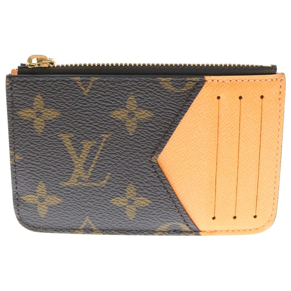 LOUIS VUITTON(ルイヴィトン) モノグラム ポルトカルト・ロミー サフランイエロー ブラウン PVC カードケース コインケース M12384 ICタイプ