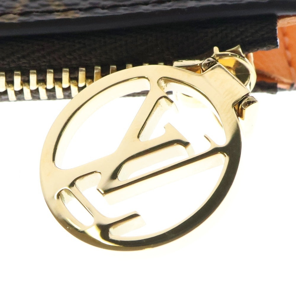 LOUIS VUITTON(ルイヴィトン) モノグラム ポルトカルト・ロミー サフランイエロー ブラウン PVC カードケース コインケース M12384 ICタイプ