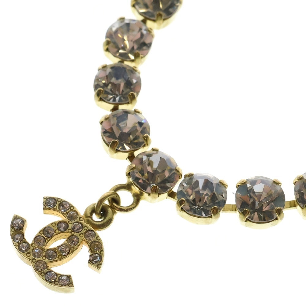 CHANEL(シャネル) ココマーク フルラインストーン ネックレス チョーカー GP ゴールド アクセサリー