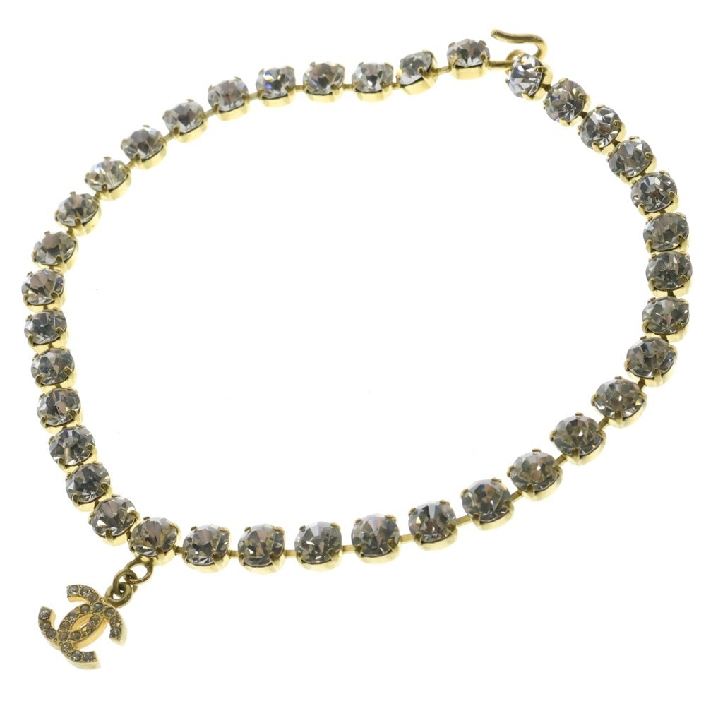 CHANEL(シャネル) ココマーク フルラインストーン ネックレス チョーカー GP ゴールド アクセサリー