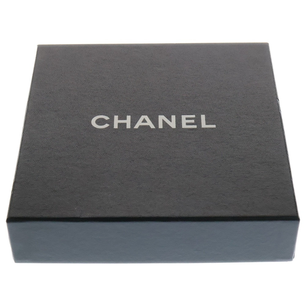 CHANEL(シャネル) ココシャネルモチーフ ラインストーン付 メダリオン リボンチョーカーネックレス ブラック×ゴールド レディース