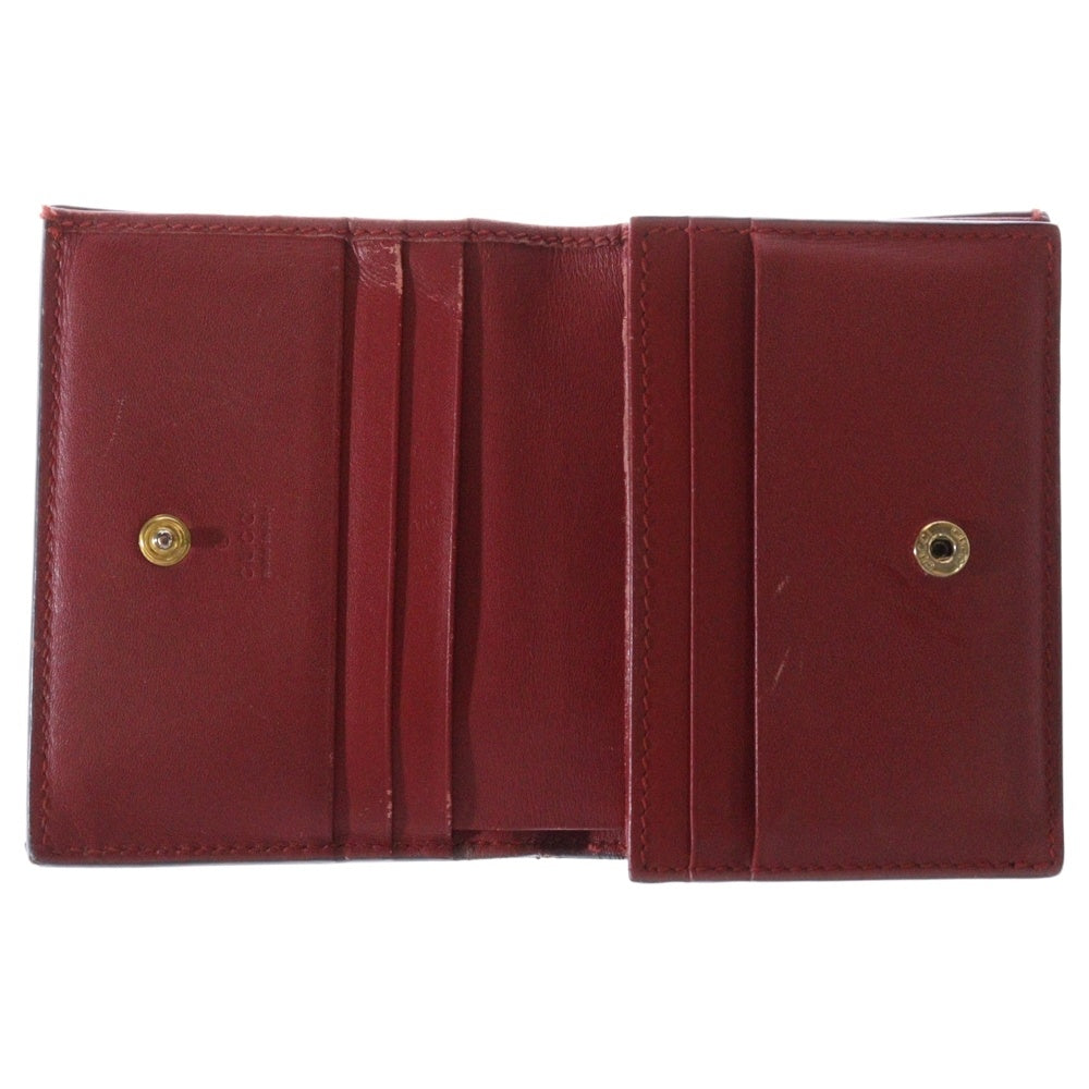 GUCCI(グッチ) GGスプリーム チェリー コンパクトウォレット PVC×レザー ベージュ 財布
