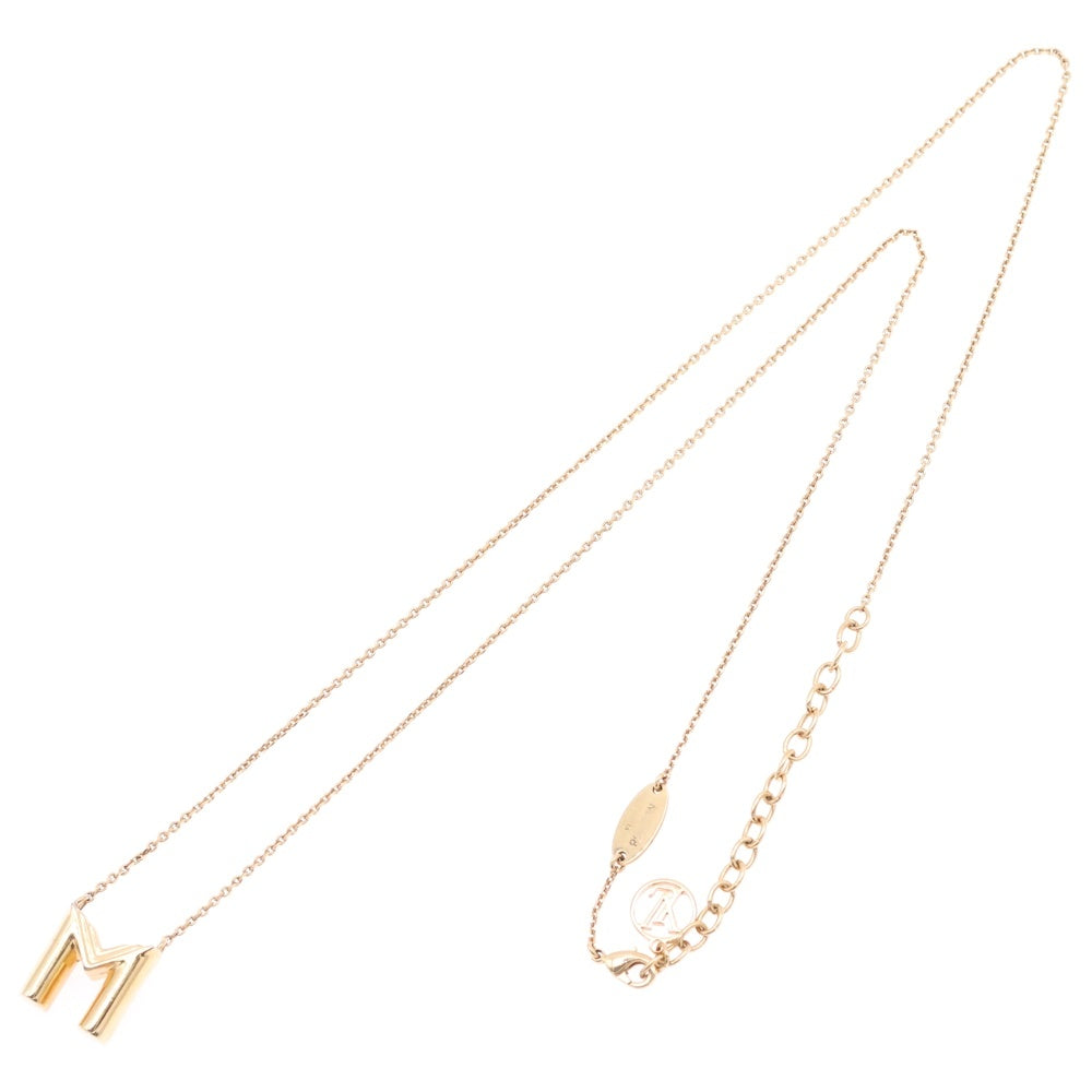 LOUIS VUITTON(ルイヴィトン) エッセンシャルM ネックレス ペンダント ゴールド GP M61680