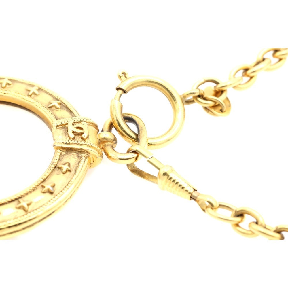 CHANEL(シャネル) ココマーク ルーペ ペンダントトップ チェーンネックレス ゴールド