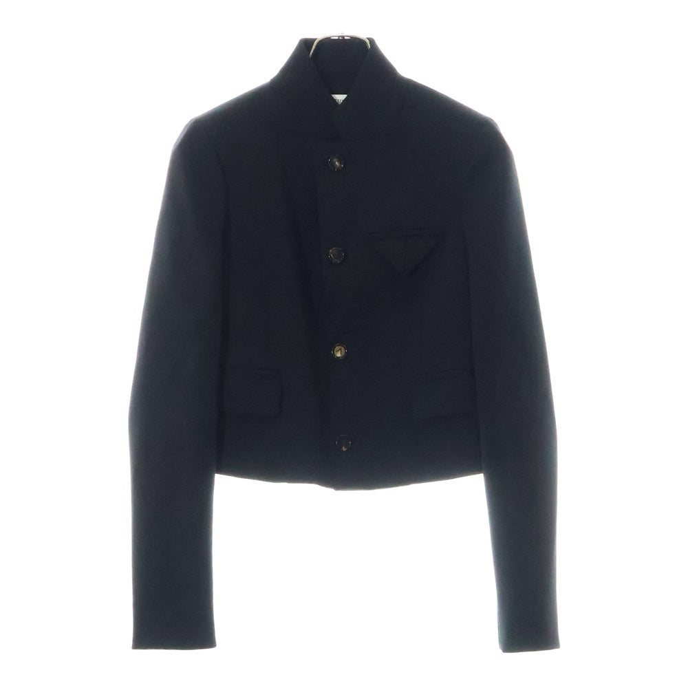 BOTTEGA VENETA(ボッテガヴェネタ) クロップド ジャケット 黒 コットン サイズ34