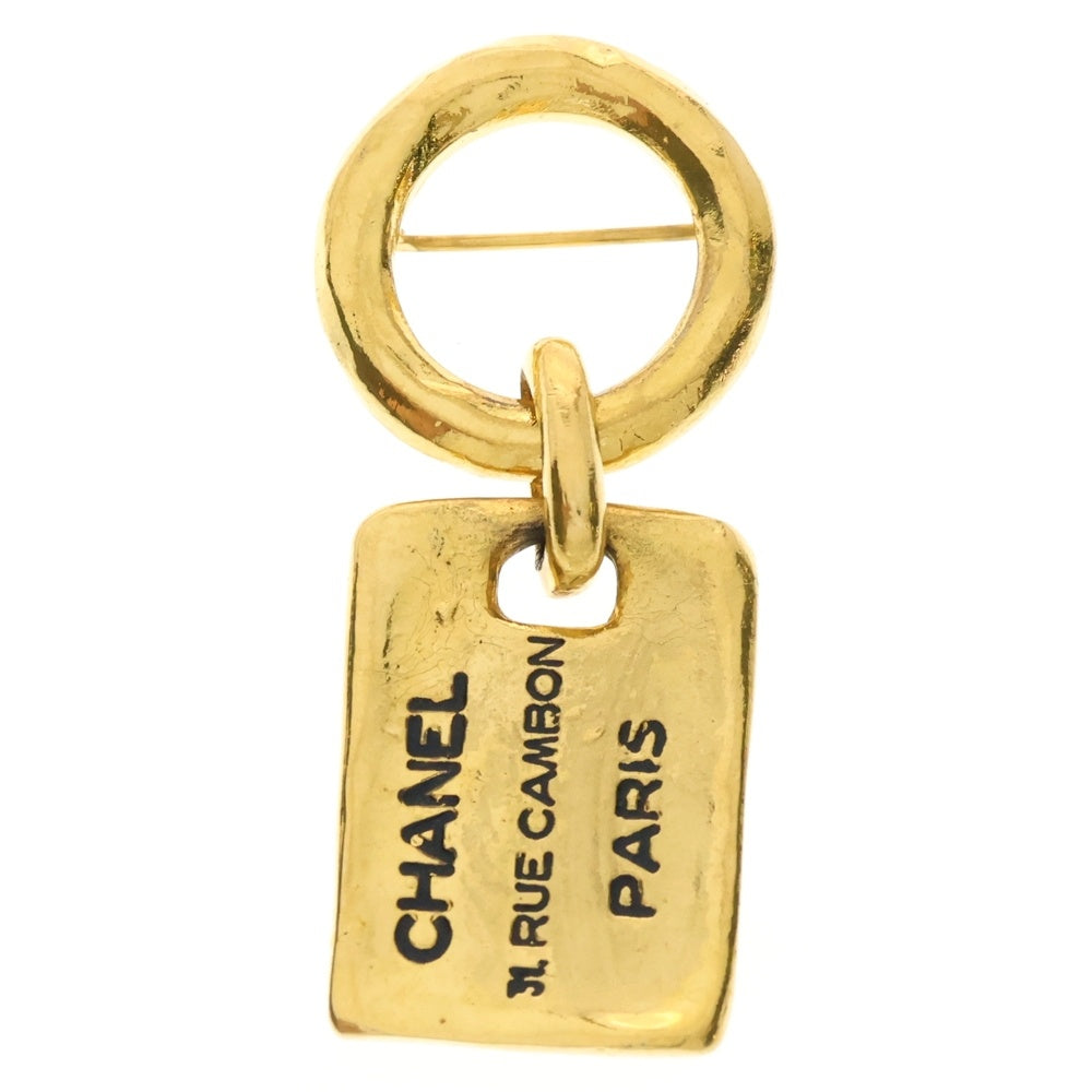 CHANEL(シャネル) 31 RUE CAMBON カンボンプレート ロゴ ブローチ ゴールド