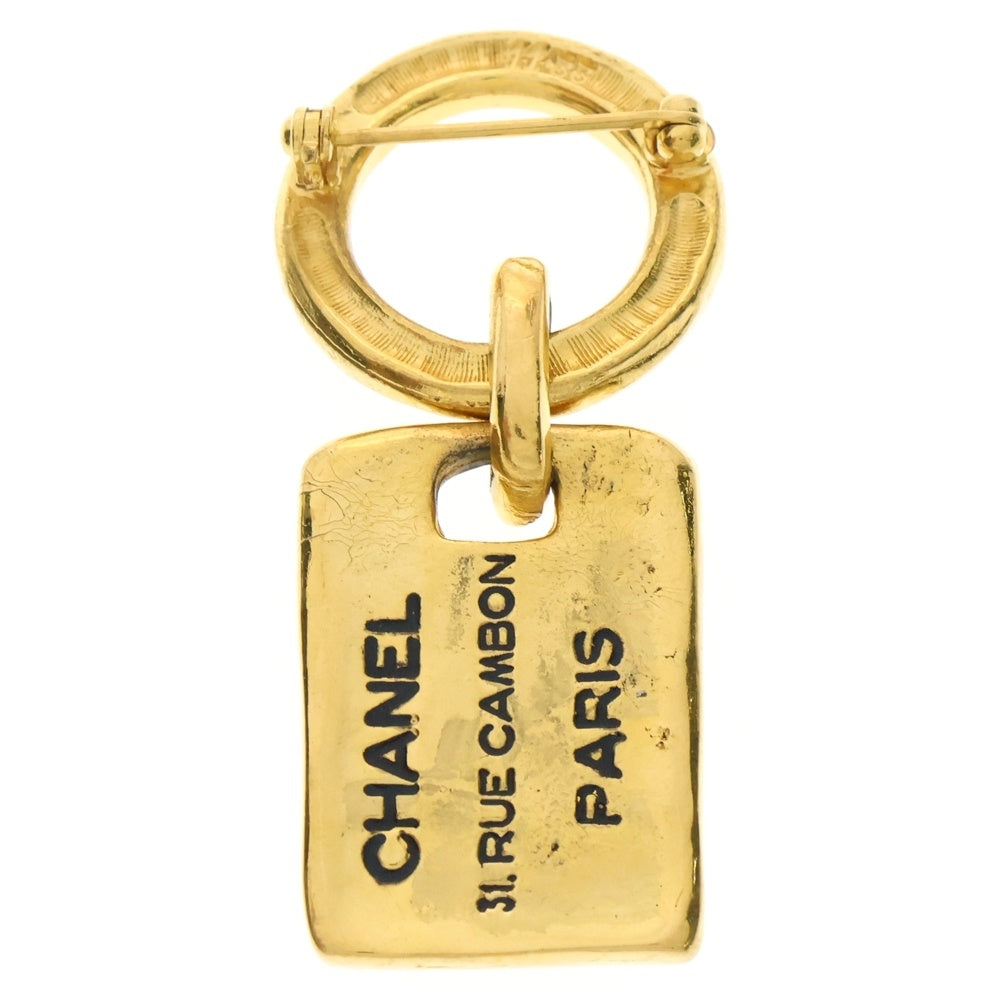CHANEL(シャネル) 31 RUE CAMBON カンボンプレート ロゴ ブローチ ゴールド