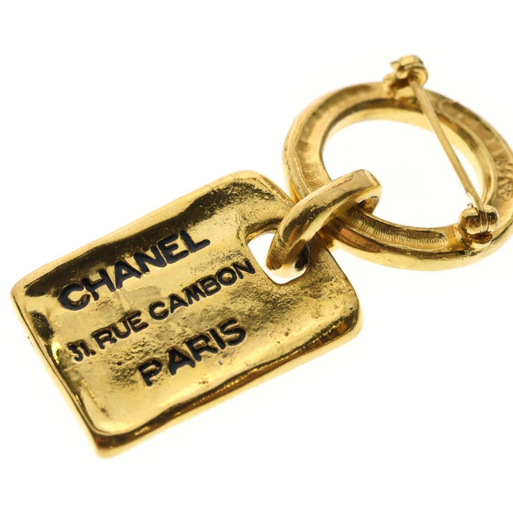 CHANEL(シャネル) 31 RUE CAMBON カンボンプレート ロゴ ブローチ ゴールド