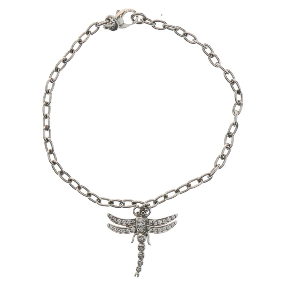TIFFANY&Co(ティファニー) ダイヤ付ドラゴンフライモチーフ チェーンブレスレット シルバー レディース Pt950