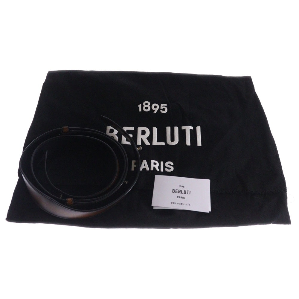 Berluti(ベルルッティ) アンジュール ガリバー ブリーフケース ブラウン スクリットレザー 2wayバッグ ショルダーバッグ