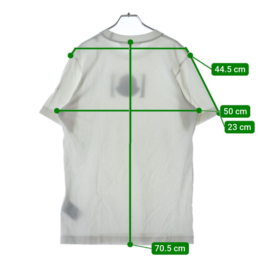 MONCLER(モンクレール) 25SS ゴーストプリント クルーネック 半袖Tシャツ カットソー ホワイト K10918C00045 89AJS