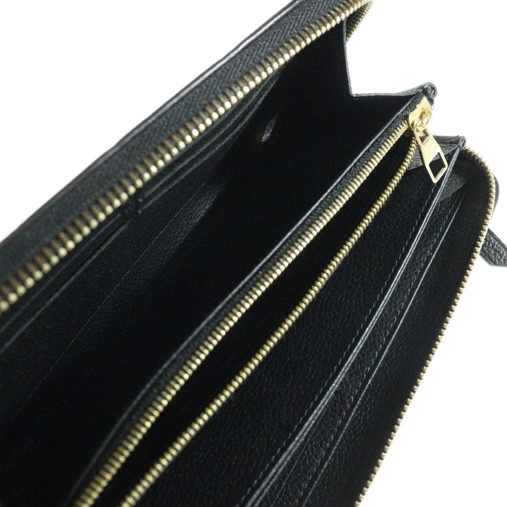 LOUIS VUITTON(ルイヴィトン) モノグラムアンプラント ジッピーウォレット ロングウォレット 長財布 ブラック ゴールド金具 レザー M61864