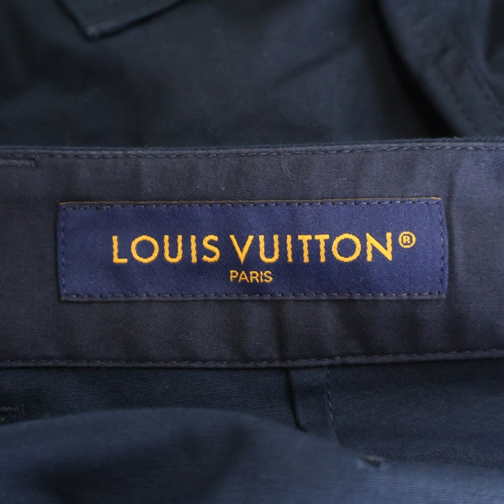 LOUIS VUITTON(ルイヴィトン) 25AW モノグラム エンボス コットン チノ ハーフ ショートパンツ ショーツ ネイビー RM252MQ FUG HTP48W