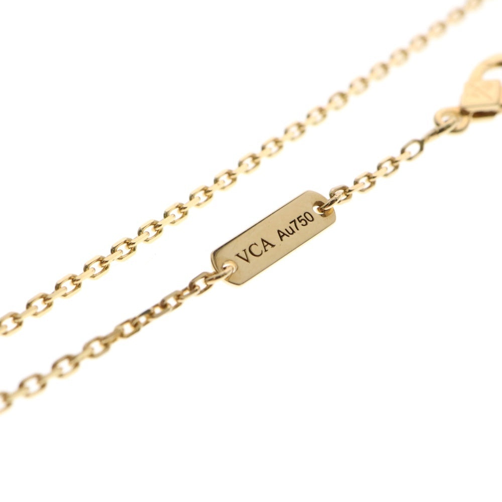 Van Cleef & Arpels(ヴァンクリーフアンドアーペル) ヴィンテージアルハンブラ オニキス ネックレス イエローゴールド Au750YG ジュエリー アクセサリー