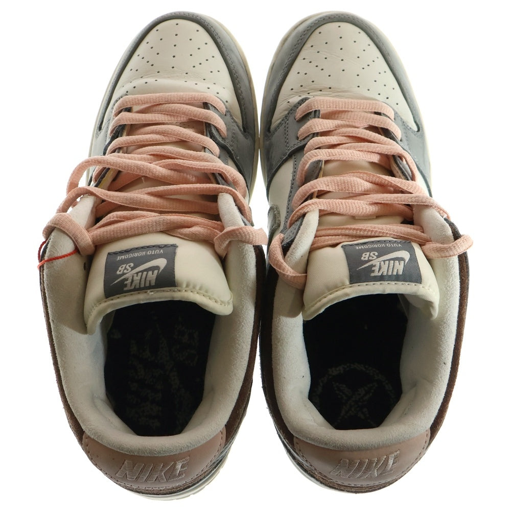 NIKE SB(ナイキエスビー) ×Yuto Horigome Dunk Low Pro QS Wolf Gray ×堀米雄斗 ダンクロープロ キューエス ウルフグレー US10.5/28.5cm ローカットスニーカー FQ1180-001 グレー