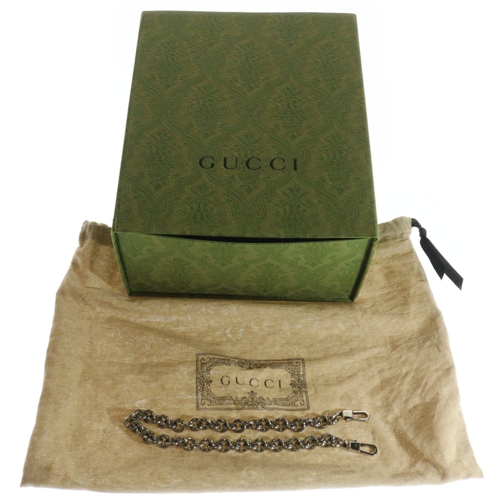 GUCCI(グッチ) ホースビット チェーンショルダーバッグ ピンク ベージュ レザー 764339