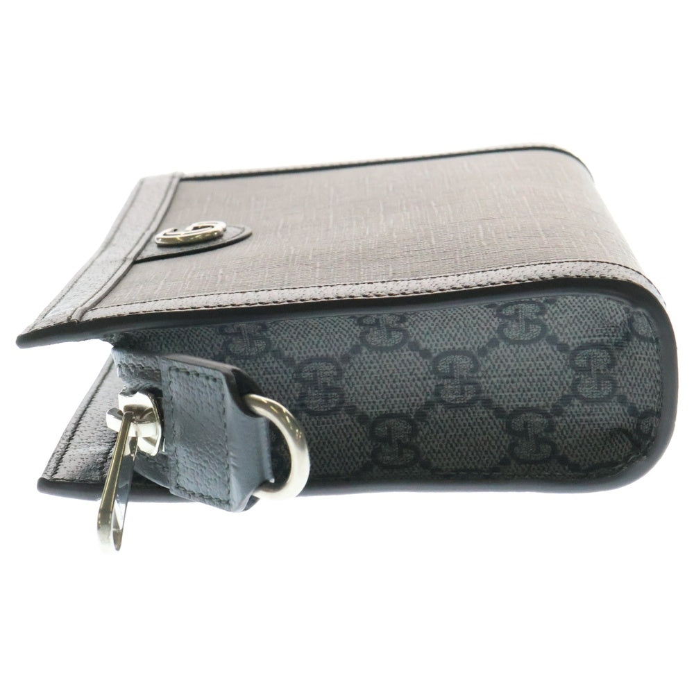 GUCCI(グッチ) GGオフィディア ミニクラッチバッグ セカンドバッグ ショルダーバック グレー