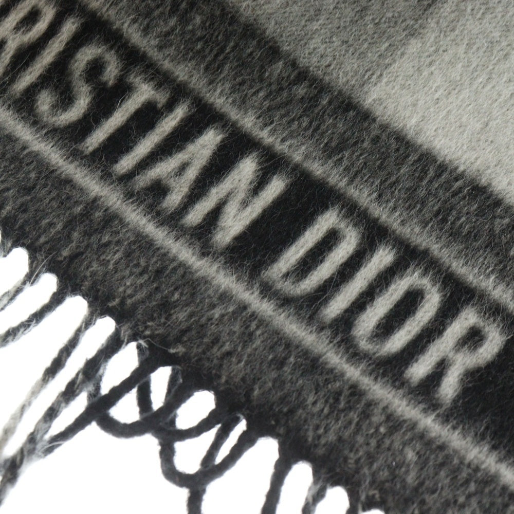Christian Dior(クリスチャンディオール) ディオールオム ストール マフラー ブラック×グレー ウール 95CHE200I100