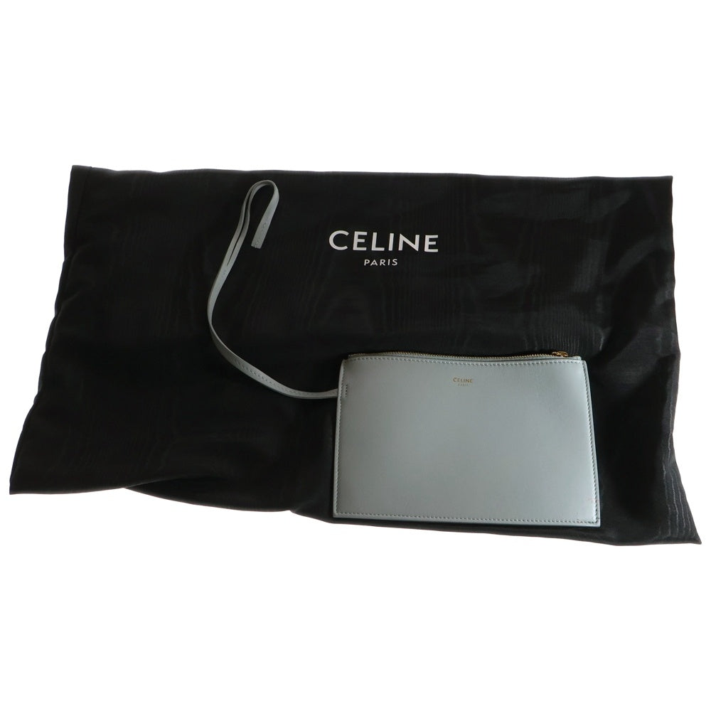 CELINE(セリーヌ) バケット16 2WAYバッグ ハンドバッグ ショルダーバッグ カーフスキン ライトブルー ゴールド金具