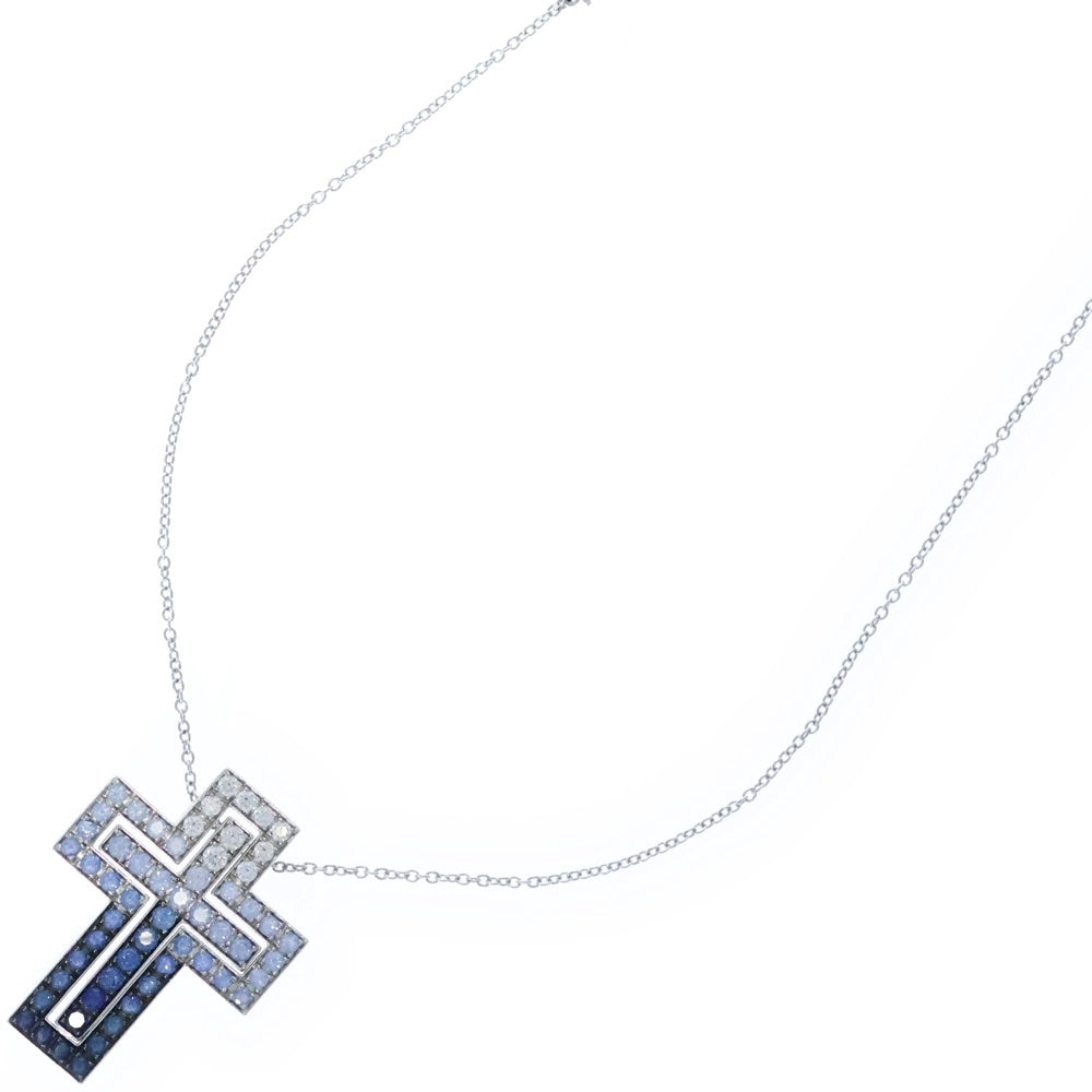 DAMIANI(ダミアーニ) ベルエポック アイスバーグ M ダイヤモンド サファイア ネックレス K18WG ホワイトゴールド ジュエリー