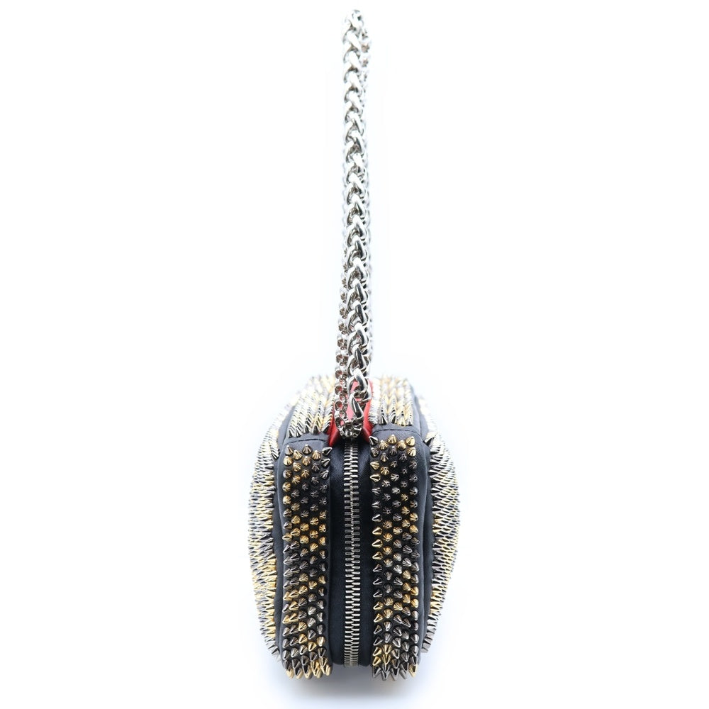 CHRISTIAN LOUBOUTIN(クリスチャンルブタン) Piloutin Spikes ピロタン チェーンショルダーバッグ ハンドバッグ レザー