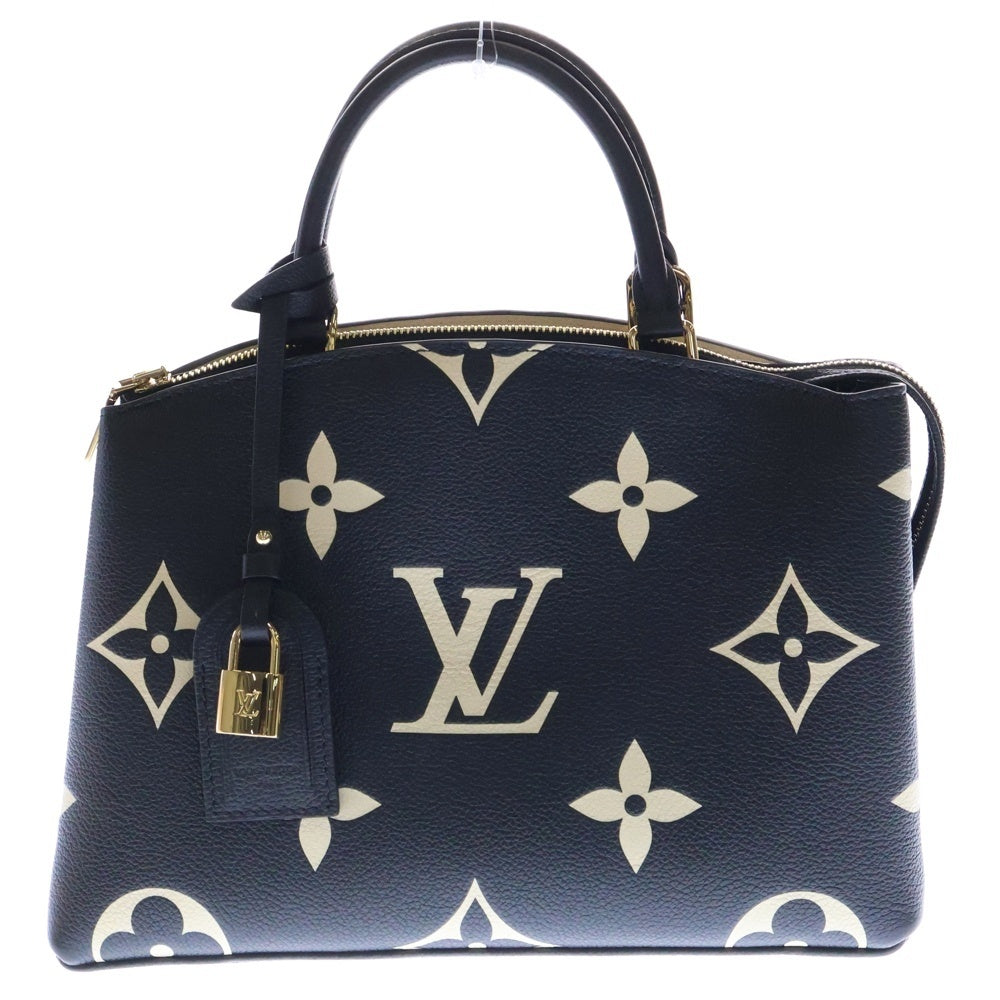 LOUIS VUITTON(ルイヴィトン) プティパレPM モノグラムアンプラント 2WAYバッグ ショルダーバッグ ハンドバッグ ベージュ×ブラック ゴールド金具 レザー M58913
