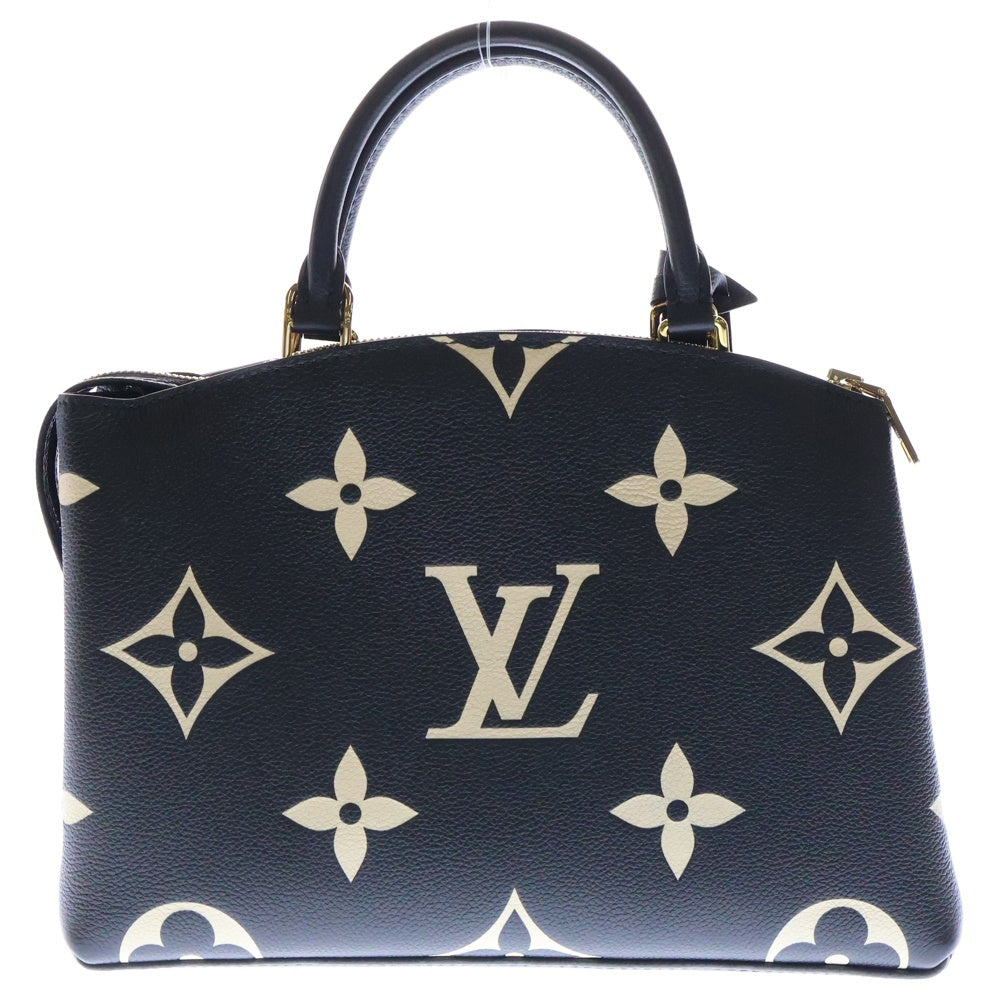 LOUIS VUITTON(ルイヴィトン) プティパレPM モノグラムアンプラント 2WAYバッグ ショルダーバッグ ハンドバッグ ベージュ×ブラック ゴールド金具 レザー M58913