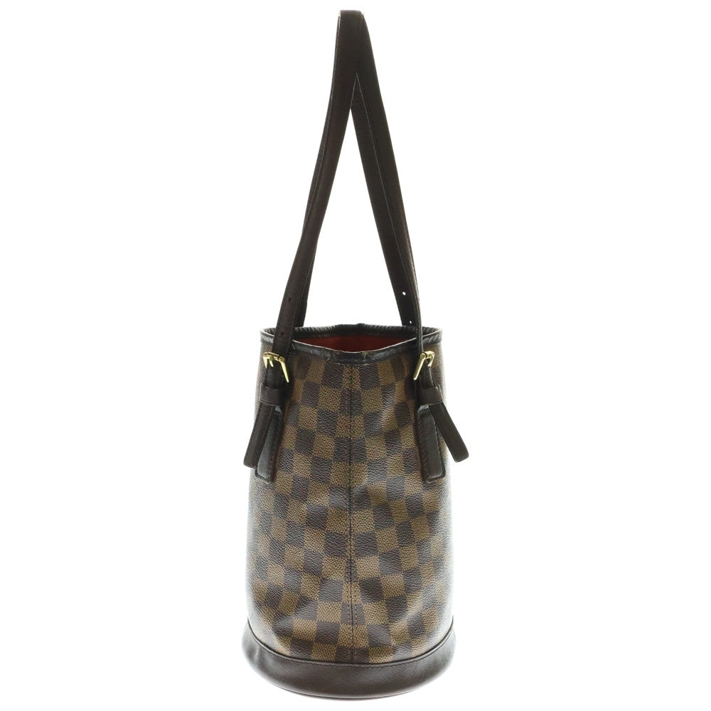 LOUIS VUITTON(ルイヴィトン) マレ ダミエ エベヌ PVC レザー ハンドバッグ ゴールド金具 ブラウン N42240