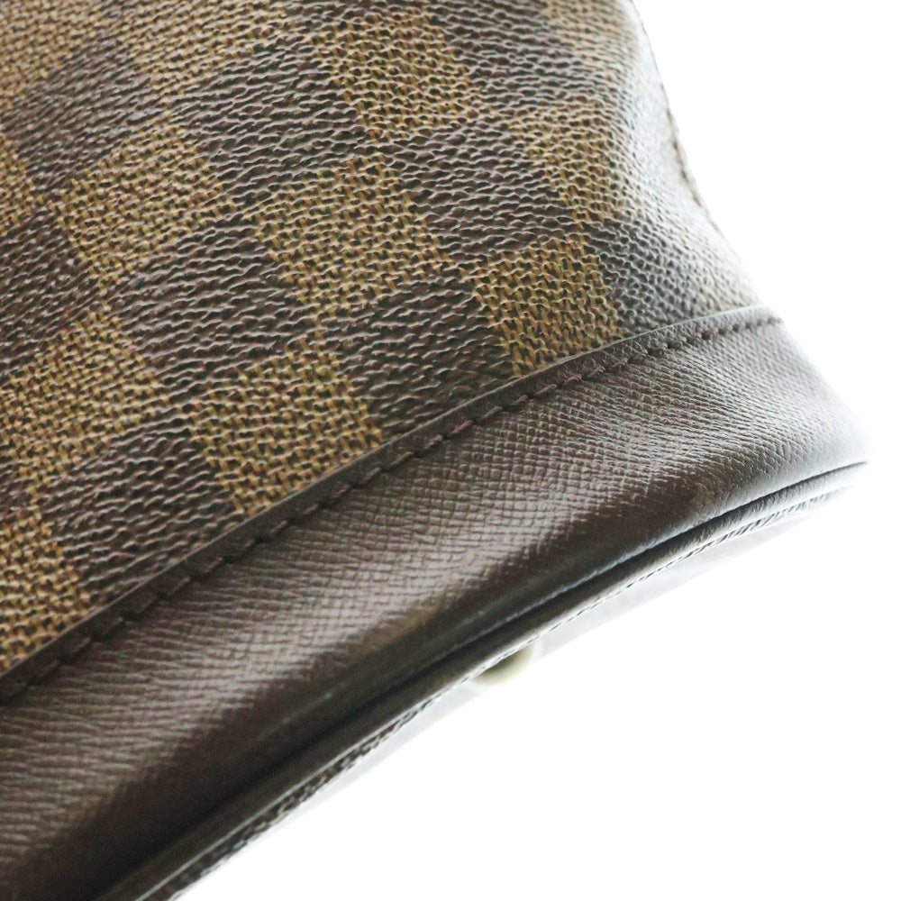 LOUIS VUITTON(ルイヴィトン) マレ ダミエ エベヌ PVC レザー ハンドバッグ ゴールド金具 ブラウン N42240