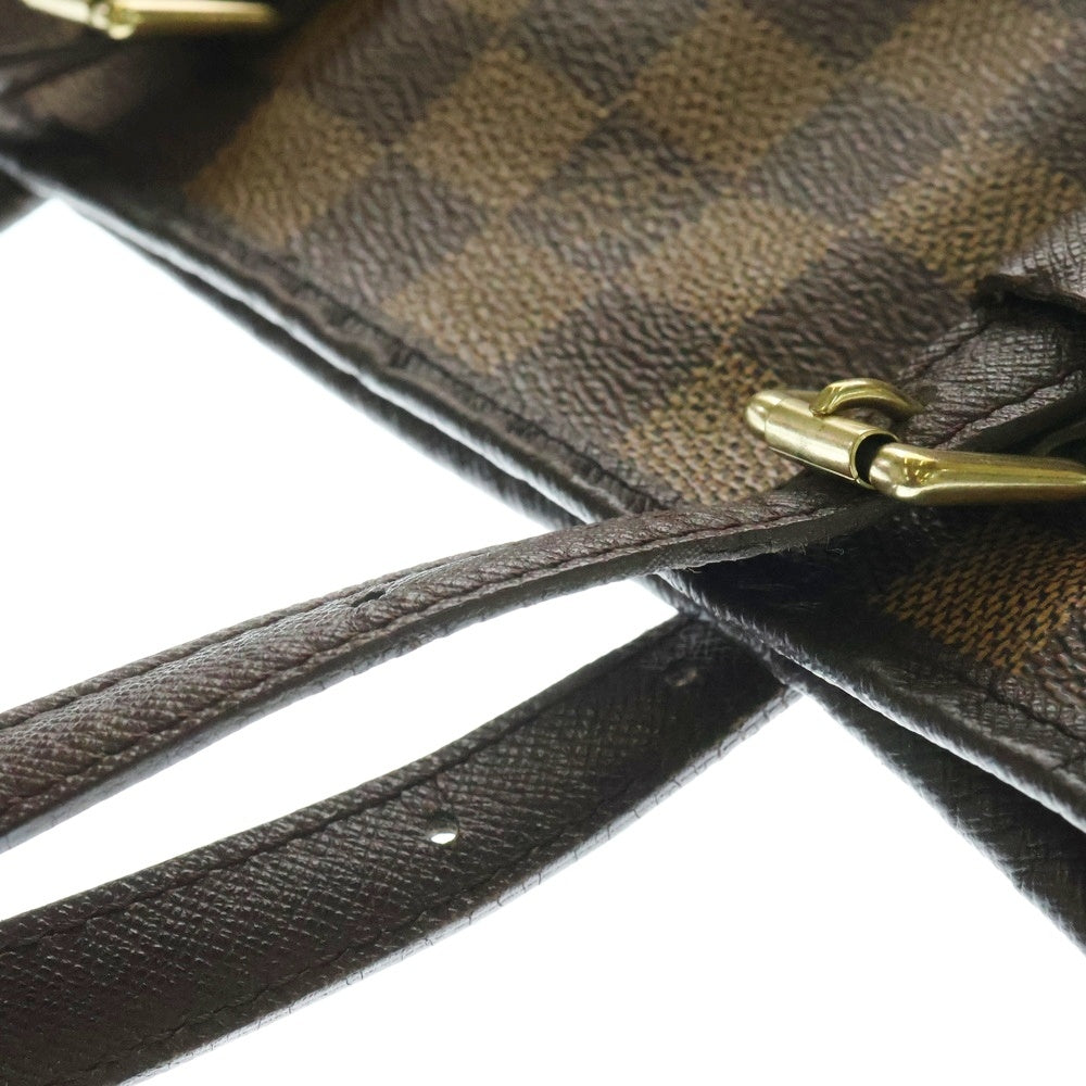 LOUIS VUITTON(ルイヴィトン) マレ ダミエ エベヌ PVC レザー ハンドバッグ ゴールド金具 ブラウン N42240