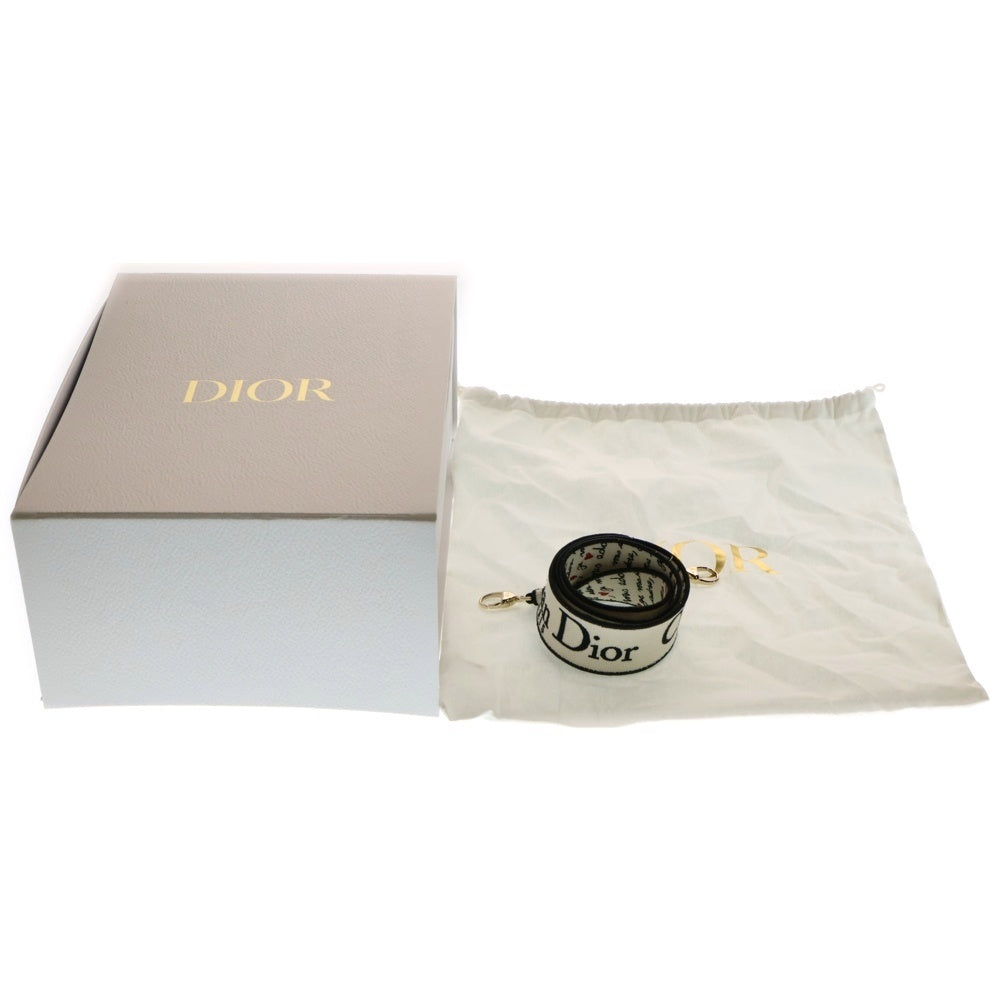 Christian Dior(クリスチャンディオール) レディディーライト アムール ミディアム ハンドバッグ ショルダーバッグ ゴールド金具 ホワイト キャンバス