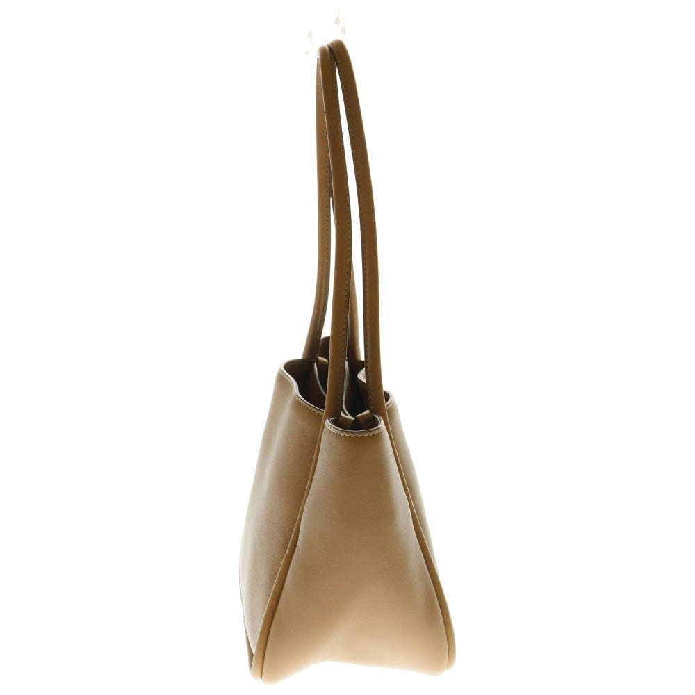 PRADA(プラダ) SOFT GRAIN トライアングルロゴ レザーハンドバッグ ブラウン レディース 1BG539