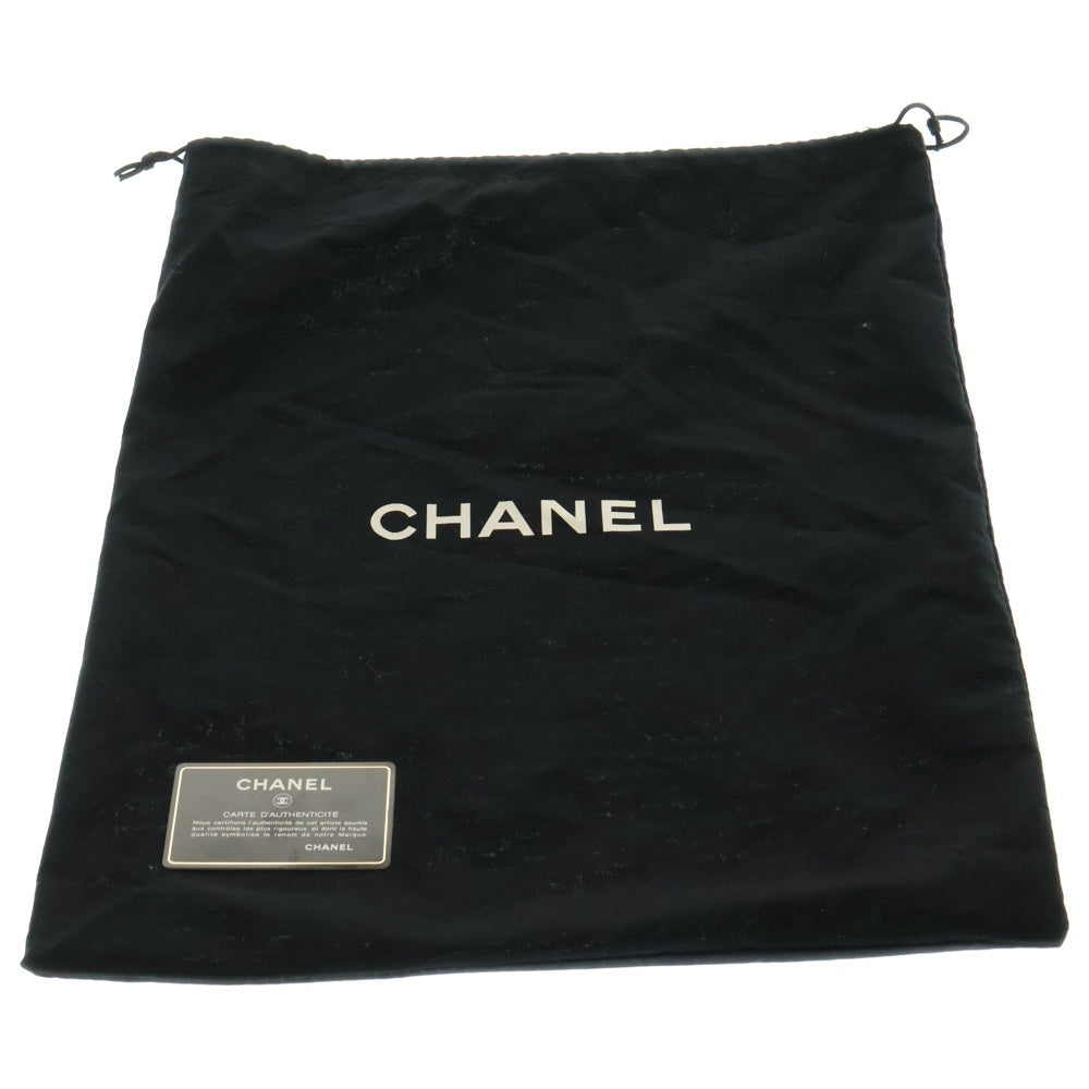CHANEL(シャネル) デカマトラッセ30 ココマーク キャビアスキン レザー シングルフラップ ダブルチェーンショルダーバッグ シルバー金具 ブラウン 14番台