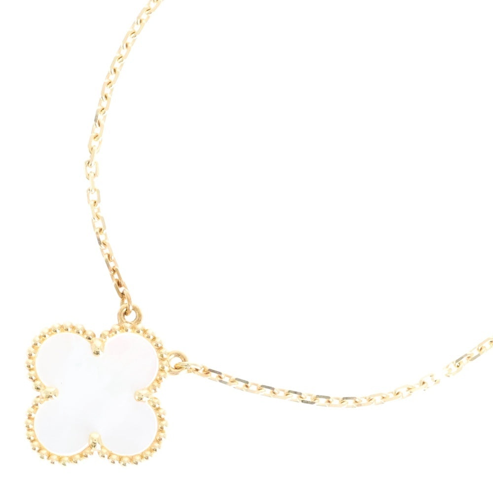 Van Cleef & Arpels(ヴァンクリーフアンドアーペル) ヴィンテージアルハンブラ ネックレス マザーオブパール イエローゴールド YG Au750 VCARA45900 ジュエリー