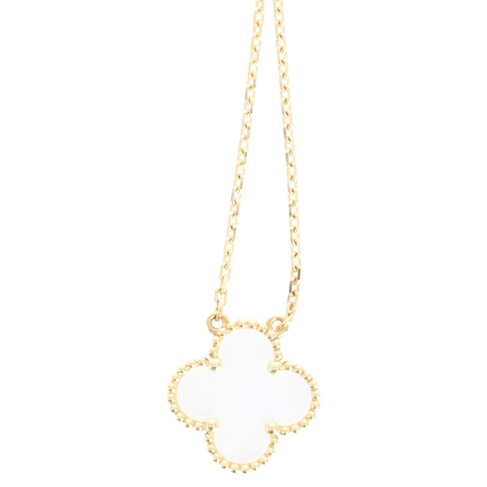Van Cleef & Arpels(ヴァンクリーフアンドアーペル) ヴィンテージアルハンブラ ネックレス マザーオブパール イエローゴールド YG Au750 VCARA45900 ジュエリー
